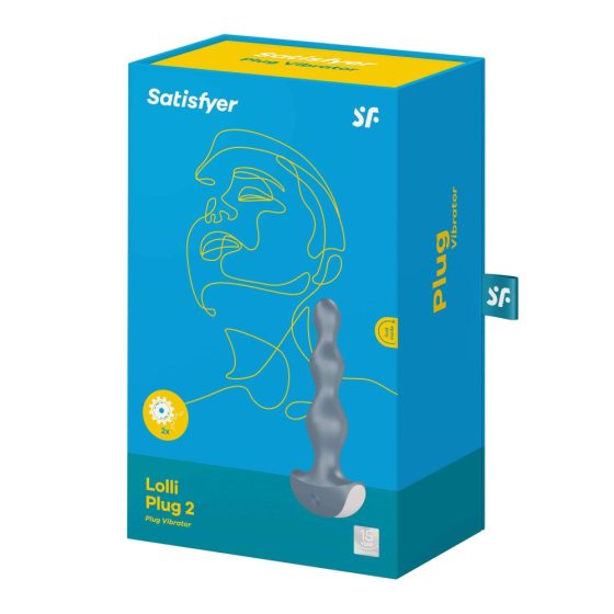 Satisfyer Lolli-Plug 2 - ładowalny, wodoodporny wibrator analny (szary)