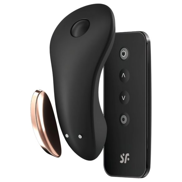 Satisfyer Little Secret - wodoodporny inteligentny wibrator łechtaczki (czarny)