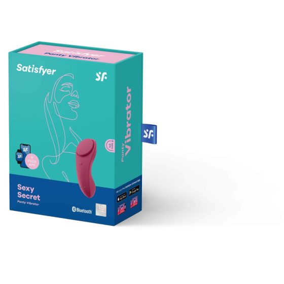 Satisfyer Sexy Secret - inteligentny, ładowalny, wodoodporny wibrator łechtaczkowy (bordowy)