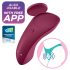 Satisfyer Sexy Secret - inteligentny wodoodporny wibrujący majtek (czerwony)