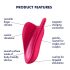 Satisfyer High Fly - akumulatorowy, wodoodporny stymulator łechtaczki (różowy)