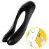 Satisfyer Candy Cane - akumulatorowy, wodoodporny, podwójny wibrator (czarny)