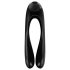 Satisfyer Candy Cane - akumulatorowy, wodoodporny, podwójny wibrator (czarny)