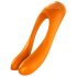 Satisfyer Candy Cane - wodoodporny, akumulatorowy, podwójny wibrator (pomarańczowy)
