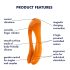 Satisfyer Candy Cane - wodoodporny, akumulatorowy, podwójny wibrator (pomarańczowy)