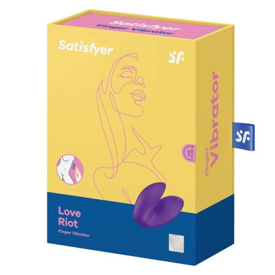 Satisfyer Love Riot - ładowalny, wodoodporny wibrator na palec (fioletowy)