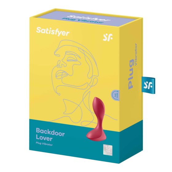 Satisfyer Backdoor Lover - ładowalny, wodoodporny wibrator analny (czerwony)