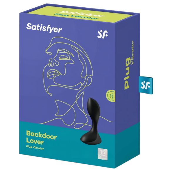 Satisfyer - wibrator analny z ładowaniem USB - wodoodporny - czarny