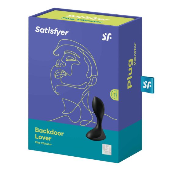 Satisfyer Backdoor Lover - ładowalny, wodoodporny wibrator analny (czarny)