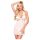 Penthouse Sweet & Spicy - koronkowy komplet z halterem (biały) - L/XL