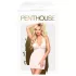 Penthouse - komplet erotyczny z koronką - na szyję - biały - L/XL