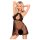 Penthouse Libido Boost - koronkowa babydoll i stringi (czarne) - L/XL