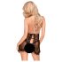 Penthouse Libido Boost - koronkowa babydoll i stringi (czarne) - L/XL