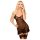 Penthouse Guilty Icon - sukienka z pasem do pończoch i stringi (czarne) - M/L