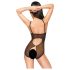 Penthouse Turned on - koronkowe body otwarte (czarne)