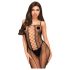 Penthouse Drop-Dead - pasiasty, otwarty kombinezon (czarny)