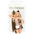 Penthouse Teaser - 3-częściowy kostium pokojówki (czarno-biały)