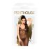 / Penthouse Love on Fire - długa, połyskująca, prześwitująca sukienka z stringami (czarna) - M/L