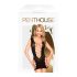 Penthouse Flame on the Rock - czarna mini sukienka siateczkowa