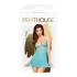 Penthouse Bedtime Story - komplet: koszulka nocna i stringi - turkusowy - M/L
