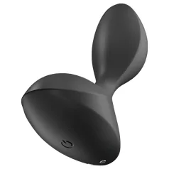   Satisfyer - wibrujący korek analny z aplikacją - silikon czarny