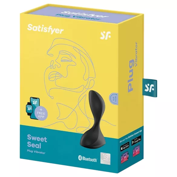Satisfyer Sweet Seal - wibrator analny sterowany aplikacją (czarny)
