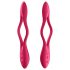 Satisfyer Elastic Joy - elastyczny, akumulatorowy wibrator dla par (czerwony)