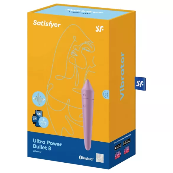 Satisfyer - mini wibrator wodoodporny - fioletowy