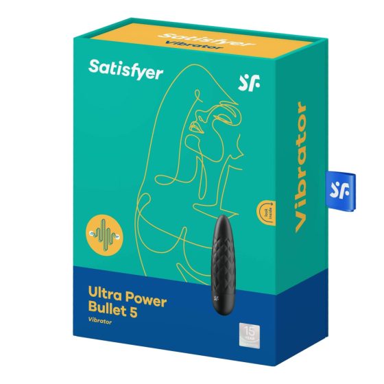 Satisfyer Ultra Power Bullet 5 - ładowalny, wodoodporny wibrator (czarny)