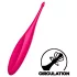 Satisfyer Twirling Fun - wodoodporny, łechtaczkowy wibrator akumulatorowy (różowy)