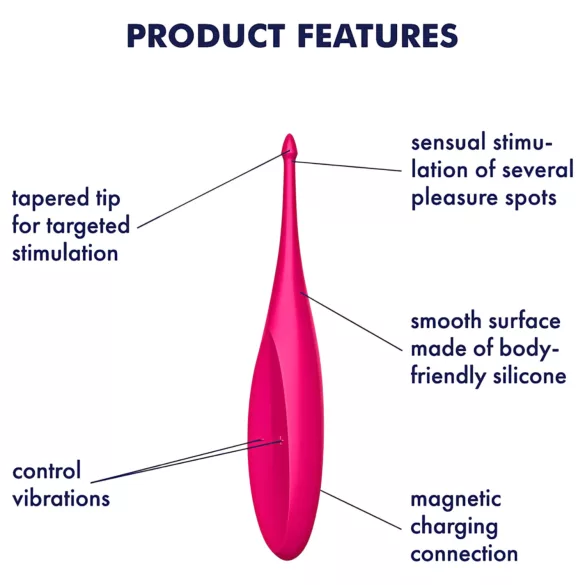 Satisfyer Twirling Fun - wodoodporny, łechtaczkowy wibrator akumulatorowy (różowy)