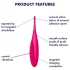 Satisfyer Twirling Fun - wodoodporny, łechtaczkowy wibrator akumulatorowy (różowy)