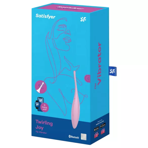 Satisfyer Twirling Joy - wibrator łechtaczkowy wodoodporny - różowy
