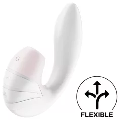   Satisfyer Supernova - wibrator 2w1 z falą powietrzną akumulatorowy biały