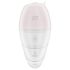Satisfyer Supernova - akumulatorowy wibrator 2w1 z falami powietrza (biały)