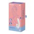 Satisfyer Supernova - akumulatorowy wibrator 2w1 z falami powietrza (biały)