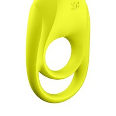   Satisfyer Spectacular - zasilany bateryjnie, wodoodporny, wibrujący pierścień na penisa (żółty)