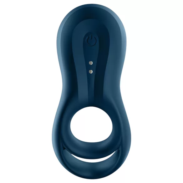 Satisfyer Epic Duo - Sterowana aplikacją wibrująca obrączka na penisa dla mężczyzn (czarna)