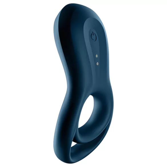 Satisfyer Epic Duo - Sterowana aplikacją wibrująca obrączka na penisa dla mężczyzn (czarna)