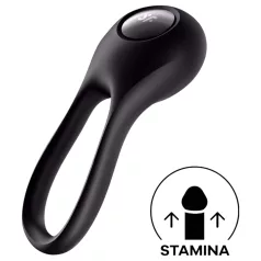   Satisfyer Majestic Duo - pierścień na penisa akumulatorowy wodoodporny - czarny
