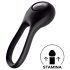 Satisfyer Majestic Duo - wodoodporny pierścień erekcyjny, ładowalny (czarny)