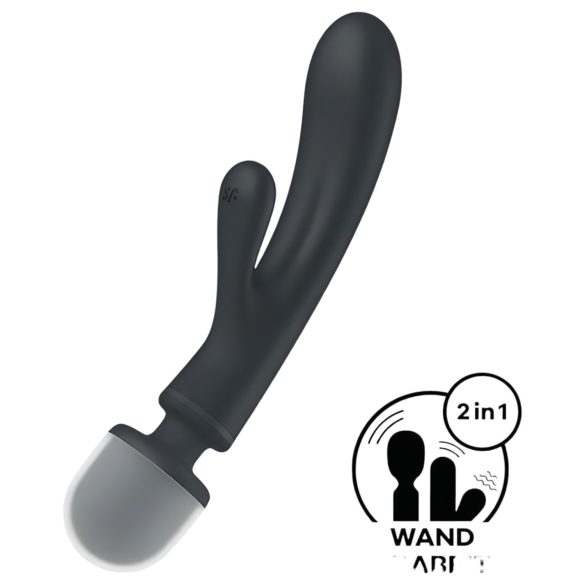 Satisfyer Triple Lover - Masażer G punktu i wibracyjny (srebrny)