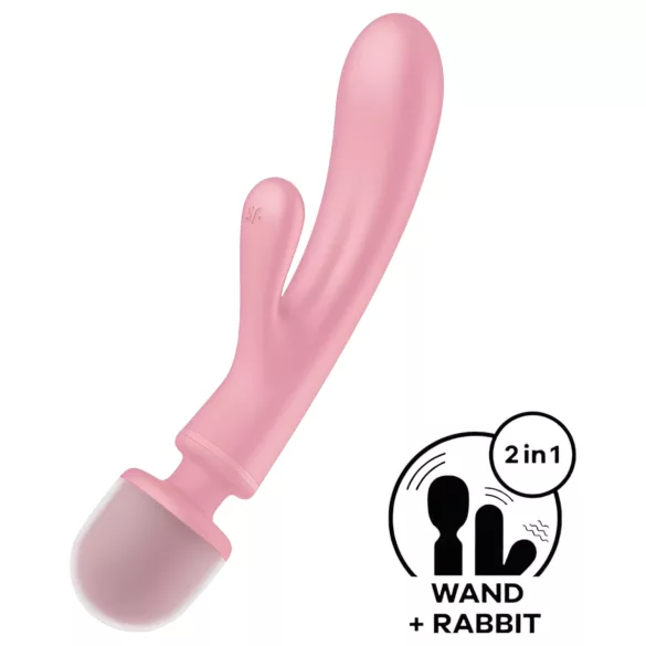 Satisfyer - wibrator punktu G i masażer łechtaczki - silikonowy - różowy