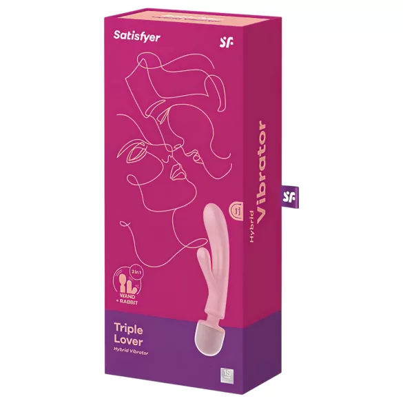 Satisfyer - wibrator punktu G i masażer łechtaczki - silikonowy - różowy
