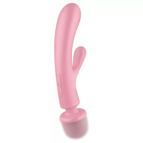 Satisfyer - wibrator punktu G i masażer łechtaczki - silikonowy - różowy