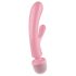 Satisfyer Triple Lover - Różowy wibrator G-punktu i masażer