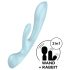 Satisfyer Triple Oh - ładowany akumulatorowo wibrator z ramieniem (niebieski)