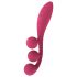 Satisfyer Tri Ball 1 - akumulatorowy, wielofunkcyjny wibrator (czerwony)