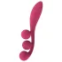 Satisfyer Tri Ball 1 - wibrator wielofunkcyjny ładowany - czerwony