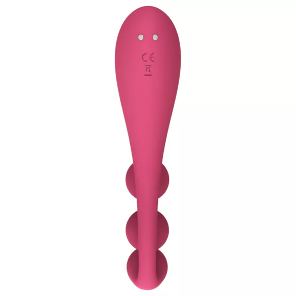 Satisfyer Tri Ball 1 - wibrator wielofunkcyjny ładowany - czerwony
